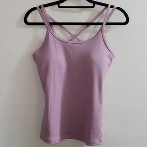 Target All In Motion Purple Mauve Color Athletic Strappy Tank Top - Size Medium